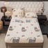 Cearșaf cu Elastic Cocolino 180x200x25 cm + 2 Fețe de Pernă 50x70 cm – Model Pisicuțe, HCM-012
