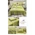 Set Lenjerie de Pat Dublu cu Pilotă de Vară, Satin Premium, 4 Piese, Verde Olive, LPV-016
