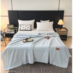 Pătură Fleece 200x230 cm Blue Deschis – Pătură Pufoasă și Călduroasă pentru Pat Dublu, PCS-006