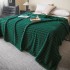 Pătură Pufoasă Cocolino Raiată 200x230 cm Verde Smarald – Catifelată și Elegantă, PGC-017