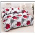 Set Pilotă Matlasată 185x230 cm + Cearșaf cu Elastic 180x200 cm + 2 Fețe de Pernă 50x70 cm – Inimi Roșii, PPL-034