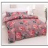 Set Pilotă Matlasată 185x230 cm + Cearșaf cu Elastic 180x200 cm + 2 Fețe de Pernă 50x70 cm – Flori Roz, PPL-038