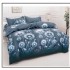 Set Pilotă Matlasată 185x230 cm + Cearșaf cu Elastic 180x200 cm + 2 Fețe de Pernă 50x70 cm – Flori, PPL-039
