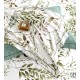 Lenjerie de Pat Dublu LUX 6 Piese din Finet cu Cearșaf cu Elastic – Model Floral Elegant, LPL-030 Lenjerii Finet premium  lux cu elastic