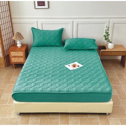 Husă / Topper Saltea 180x200 cm cu Elastic + 2 Fețe de Pernă – Turquoise, HTC-038