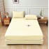 Husă / Topper Saltea 180x200 cm cu Elastic + 2 Fețe de Pernă – Crem, HTC-007