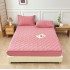 Husă / Topper Saltea 180x200 cm cu Elastic + 2 Fețe de Pernă – Roz, HTC-004