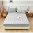 Husă / Topper Saltea 180x200 cm cu Elastic + 2 Fețe de Pernă – Gri Deschis, HTC-009