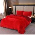 Pilota Fluffy cu Blăniță 200x230 cm + 2 fețe de pernă – Rosu, PF-001