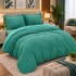 Set Pilota Pufoasa Cocolino, 3 Piese, 200x230 cm, cu Imprimeu FLUTURI 3D, Turquoise, PDC-117