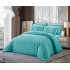 Lenjerie de pat Cocolino cu pilotă inclusă și cearșaf cu elastic, 6 piese, blană de iepure Turquoise, LCE-009