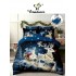 Set Lenjerie Pat Dublu Finet 6 Piese cu Cearșaf cu Elastic 5D – Model Crăciun cu Renii lui Moș Crăciun, LTC-033