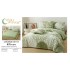 Lenjerie de Pat Cocolino cu Model în Relief, 6 Piese, Cearșaf cu Elastic - Verde Deschis,  LEC-156