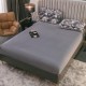 Lenjerie de Pat Premium JOJO Home, 4 Piese, Blăniță Artificială Tip Iepure, Cearșaf cu Elastic – Gri, LJH-001 Lenjerii Blanita Iepure