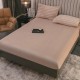 Lenjerie de Pat Premium JOJO Home, 4 Piese, Blăniță Artificială Tip Iepure, Cearșaf cu Elastic – Bej, LJH-006 Lenjerii Blanita Iepure