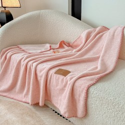 Șal Multifuncțional Jojo Home din Cașmir Artificial 100x140 cm cu Capse – Șal și Pătură 2 în 1, Roz, PJC-001