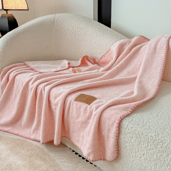 Șal Multifuncțional Jojo Home din Cașmir Artificial 100x140 cm cu Capse – Șal și Pătură 2 în 1, Roz, PJC-001 Paturi cu Margine