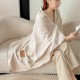 Șal Multifuncțional Jojo Home din Cașmir Artificial 100x140 cm cu Capse – Șal și Pătură 2 în 1, crem/bej deschis, PJC-003 Paturi cu Margine