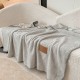 Șal Multifuncțional Jojo Home din Cașmir Artificial 100x140 cm cu Capse – Șal și Pătură 2 în 1, Gri Deschis, PJC-005 Paturi cu Margine