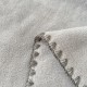 Șal Multifuncțional Jojo Home din Cașmir Artificial 100x140 cm cu Capse – Șal și Pătură 2 în 1, Gri, PJC-006 Paturi cu Margine