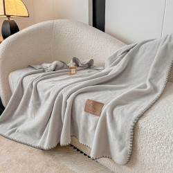 Șal Multifuncțional Jojo Home din Cașmir Artificial 100x140 cm cu Capse – Șal și Pătură 2 în 1, Gri, PJC-006