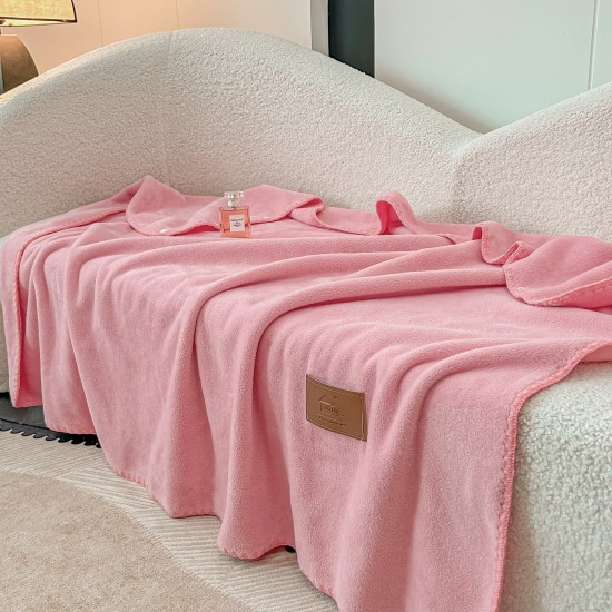 Șal Multifuncțional Jojo Home din Cașmir Artificial 100x140 cm cu Capse – Șal și Pătură 2 în 1, Roz, PJC-007 Paturi cu Margine