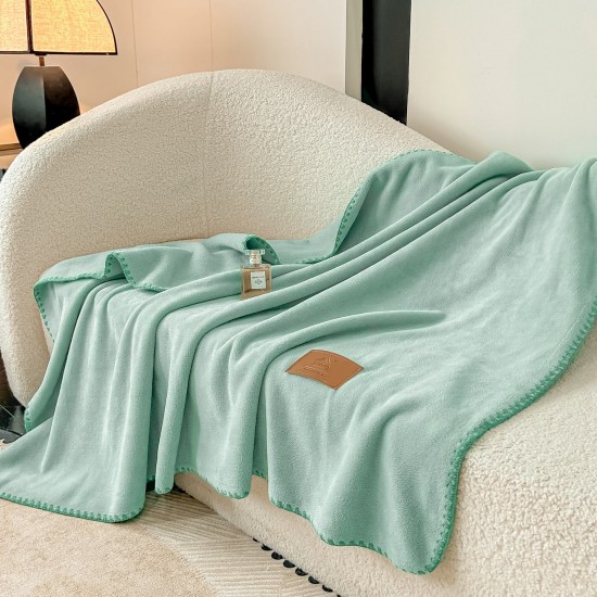Șal Multifuncțional Jojo Home din Cașmir Artificial 100x140 cm cu Capse – Șal și Pătură 2 în 1, Verde, PJC-008 Paturi cu Margine