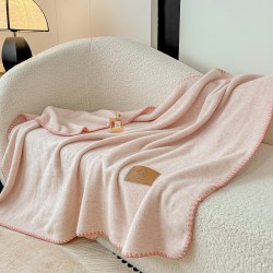 Șal Multifuncțional Jojo Home din Cașmir Artificial 100x140 cm cu Capse – Șal și Pătură 2 în 1, Roz Pudrat, PJC-010