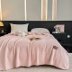 Pătură Jojo Home din Cașmir Artificial 200x230 cm – Moale, Pufoasă și Călduroasă, Roz Pudrat, PJC-014 Paturi cu Margine