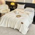 Pătură Jojo Home din Cașmir Artificial 200x230 cm – Moale, Pufoasă și Călduroasă, Crem, PJC-019