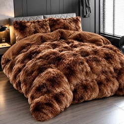 Pilota Fluffy cu Blăniță 200x230 cm + 2 fețe de pernă – Model Maro, PF-029