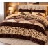 Set Pilota Pufoasa Cocolino, 3 Piese, 200x230 cm, Maro-Bej, animal print, PDC-035