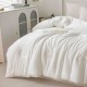 Pilotă Pufoasă din Microfibră 150x200 cm – Albă, Moale și Călduroasă, pentru Pat de o Persoană, Model Norișori, PPL-063 Pilote Matlasate