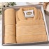 Set Halat de Baie + Prosoape 4 Piese din Bumbac 100% – Model Bej, HBC-006