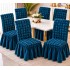 Set 6 Huse Elastice pentru Scaune cu Volănașe – Albastru Petrol, HSC-035