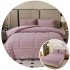 Pachet Promo: Pilota Pufoasa CoCoLiNo, Plus, Husa de Pat cu Elastic, 6 piese, model Tricotat, Lila, PH-005
