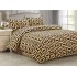 Lenjerie pat dublu, Super Pufoasa COCOLINO, 4 piese, Crem, linii serpuite, LDC-025