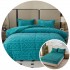 Pachet Promo: Pilota Pufoasa CoCoLiNo, Plus, Husa de Pat cu Elastic, 6 piese, model Tricotat, Turquoise, PH-004