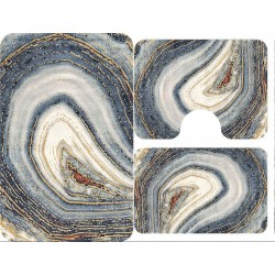 Set 3 Covorase Baie Antiderapante, Mulricolor, piatra, CAM-082