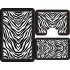Set 3 Covorase Baie Antiderapante, Alb-Negru, zebra, CAM-078