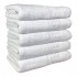 Set 5 Prosoape baie, 70x140cm, 100% Bumbac, Alb, PCG-058