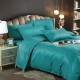 Lenjerie pat dublu, Damasc Finetat, 6 piese, Jojo, Turquoise, LDS-019 Lenjerii damasc 6 piese