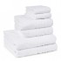 Set 6 Prosoape, Bumbac 100%, 500g, Alb, PCG-060
