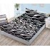 Cearsaf cu elastic COCOLINO, 180x200x25cm, plus 2 fete de perne, Alb-Negru, zebra, HC-043