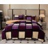 Set Pilota Pufoasa Cocolino, 3 Piese, 200x230 cm, Multicolor-Mov, patrate, PDC-034