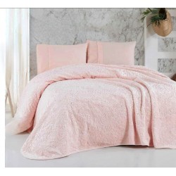 Patura Dubla Sarar Battaniye, 200x240 cm, Roz, PST-010