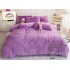 Lenjerie Fluffy Lila 6 Piese Pat Dublu – Moale, Călduroasă și Elegantă, LCF-018