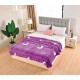 Pătură Cocolino cu blăniță 200x230 cm – moale, călduroasă și premium - Mov, model stele, PBC-060 Paturi cu Blanita