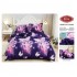 Lenjerie pat dublu, Super Pufoasa COCOLINO, 4 piese, Albastru-Mov, fluturi, LDC-012