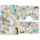 Set 3 Covorase Baie Antiderapante, Alb-Crem, ceramica, CAM-087 Set covorase baie antiderapante